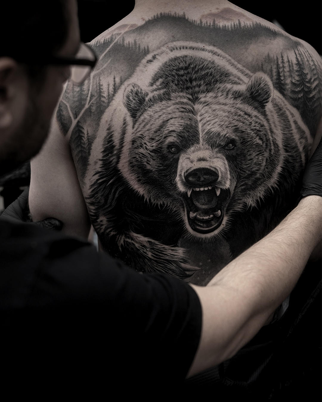 Hyperrealistic tattoo detail